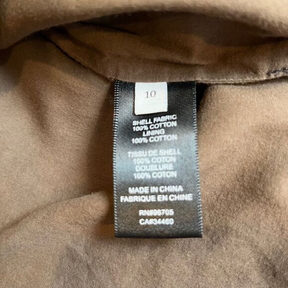 Rebecca Taylor Feather Fleur Ruched Smocked Mock Neck Cotton Blouse Size 10 - Picture 10 of 14